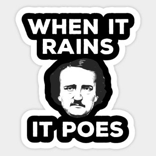 Edgar Allan Poe T-Shirt Literature Sticker